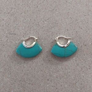 Turquoise 925 Silver Earrings